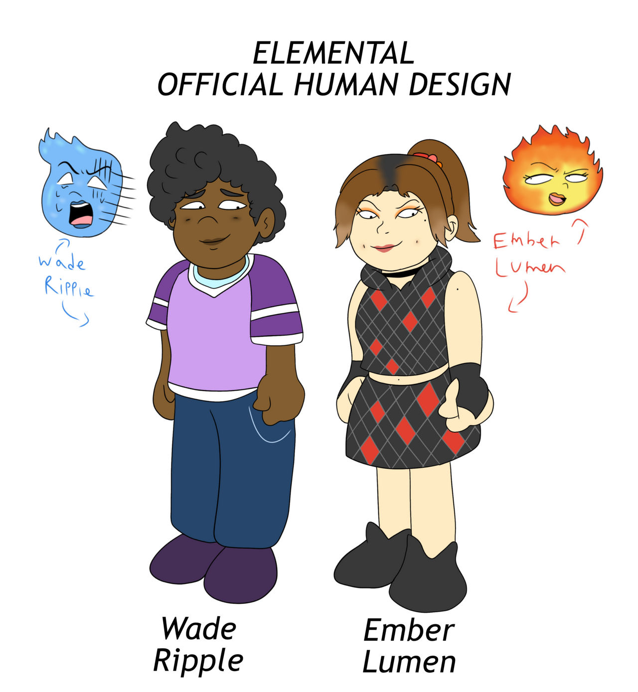 Wade And Ember Human Design Official by ShurikenPink on DeviantArt