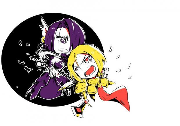 League of Legends: Chibi Morgana and Kayle