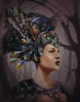 Female fantasy portrait by Vilenchik