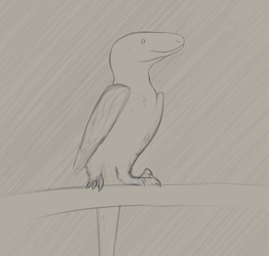 Stylized raptor perching by Lwfmnb on DeviantArt