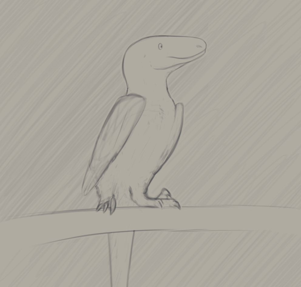 Stylized raptor perching by Lwfmnb on DeviantArt