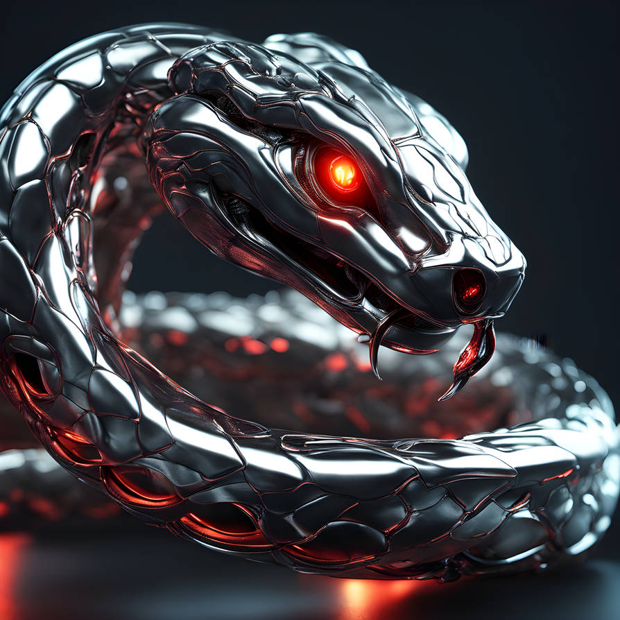 Chrome snake by HuanKunderovic on DeviantArt