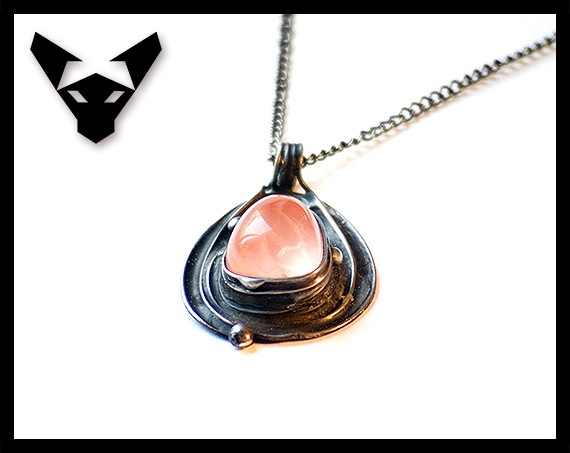 Necklace with Rose Quartz (a new picture)