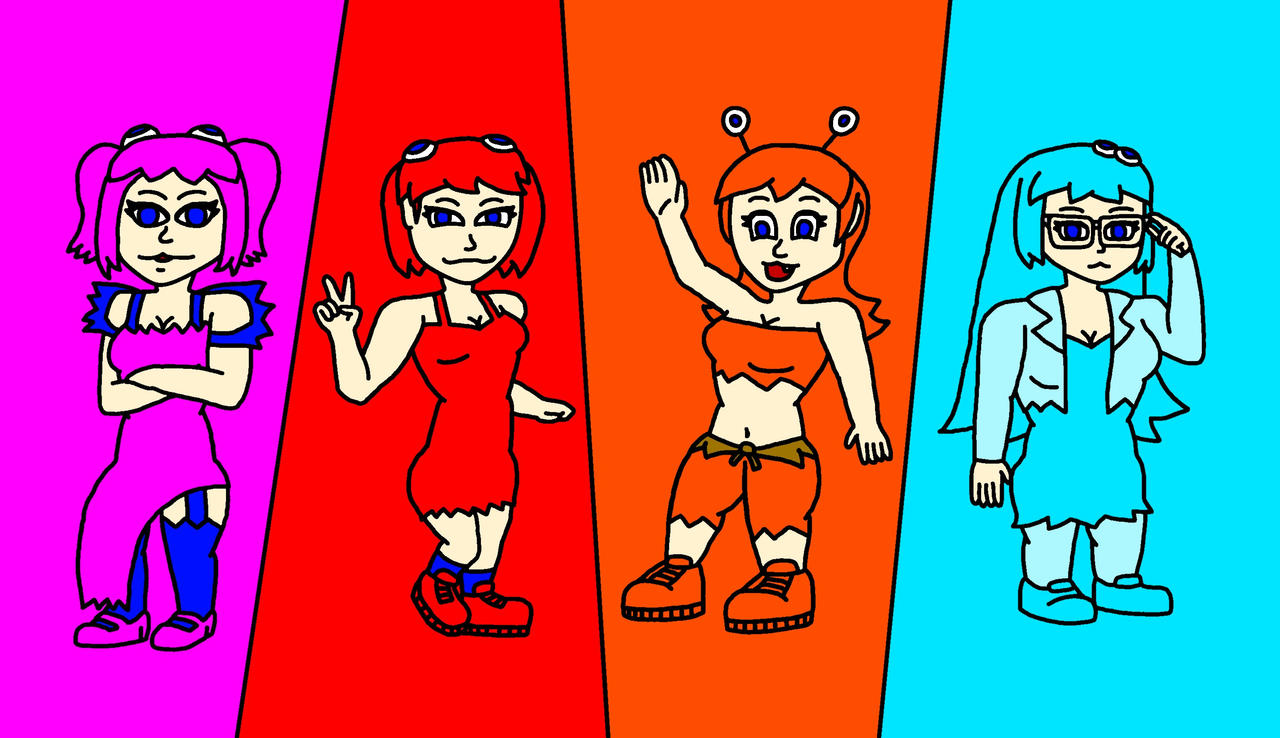 Pac-Man Ghost Girls by BuckshotR on DeviantArt