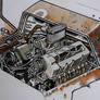 Scrapyard Space Tractor Engine