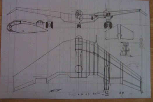 bv-38 flying wing blueprints