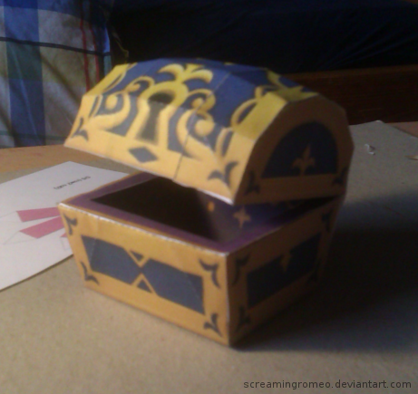 Kingdom Hearts Treasure Chest Papercraft