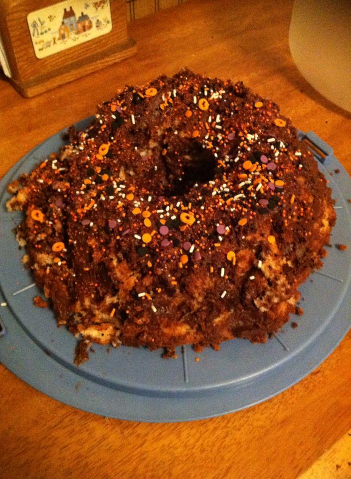 Chocolate Dr. Pepper Angel Food Cake