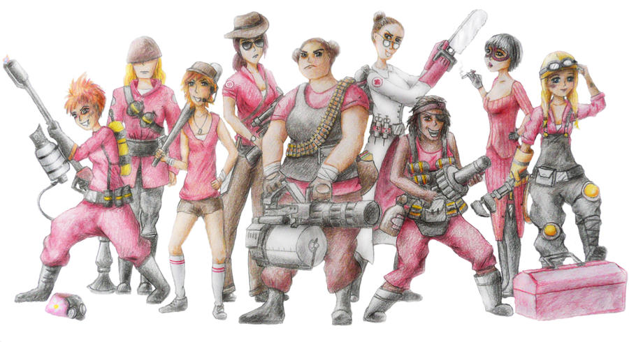 Team Fortress 2 Women By Carrie123 On Deviantart Of Team Fortress 2 Women. 