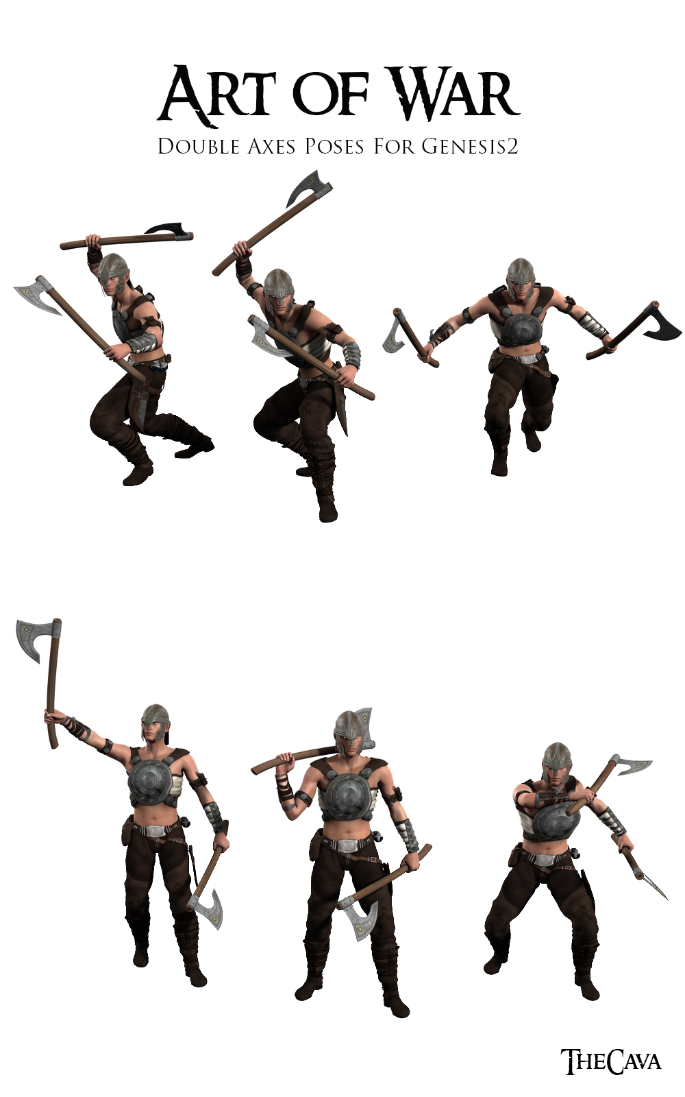 Art of War Double Axes Poses promo image2 by TheCava1 on DeviantArt