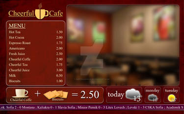 digitalsignage for caffe