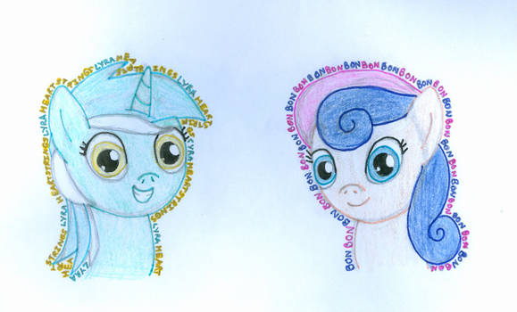 Lyra and Bon Bon in new style^-^