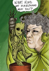 Professor Sprout and Groot (color).