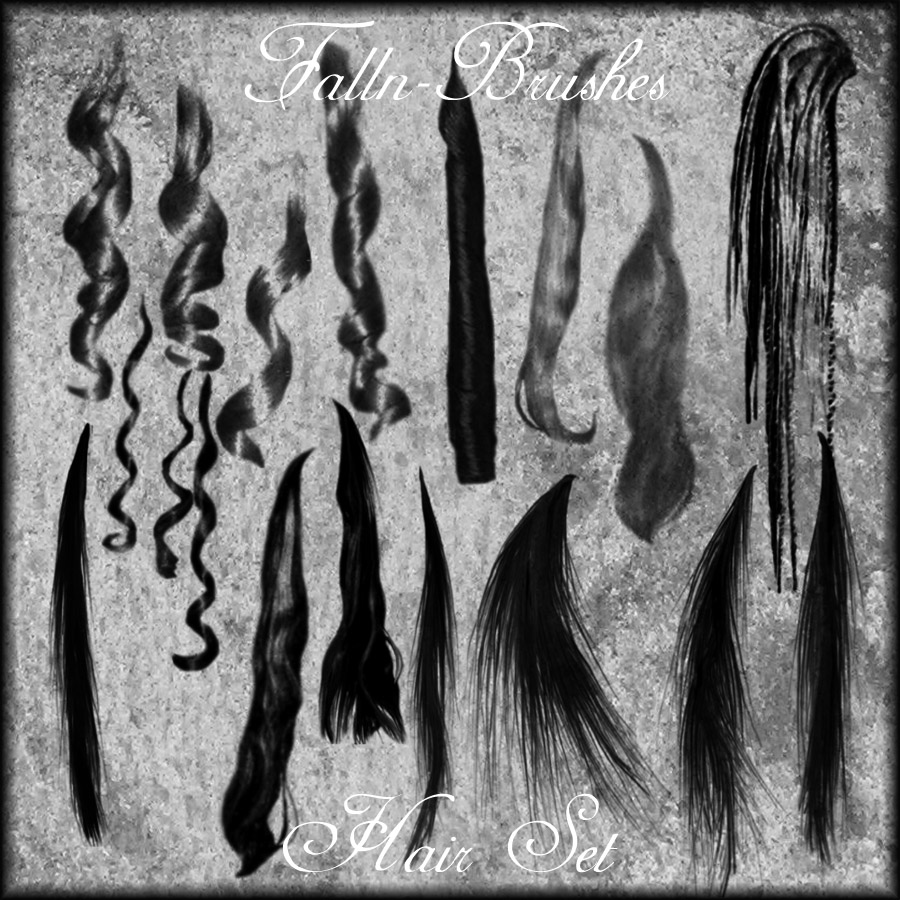 Hair Brushes Set 1 by Falln-Brushes