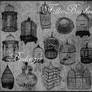 Birdcages Brushes Set 1