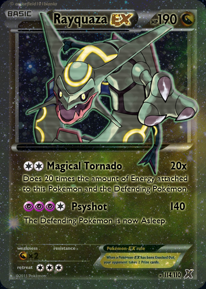 027 - Shiny Rayquaza EX by w11wo on DeviantArt