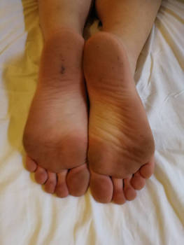 Dirty wrinkled soles