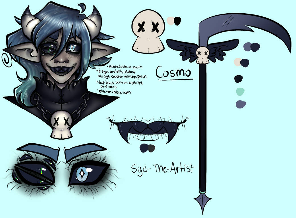 Cosmo Reference Oc ref sheet 2: Cosmo by Syd-The-Artist on DeviantArt