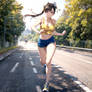 chun li jogging by Keinj