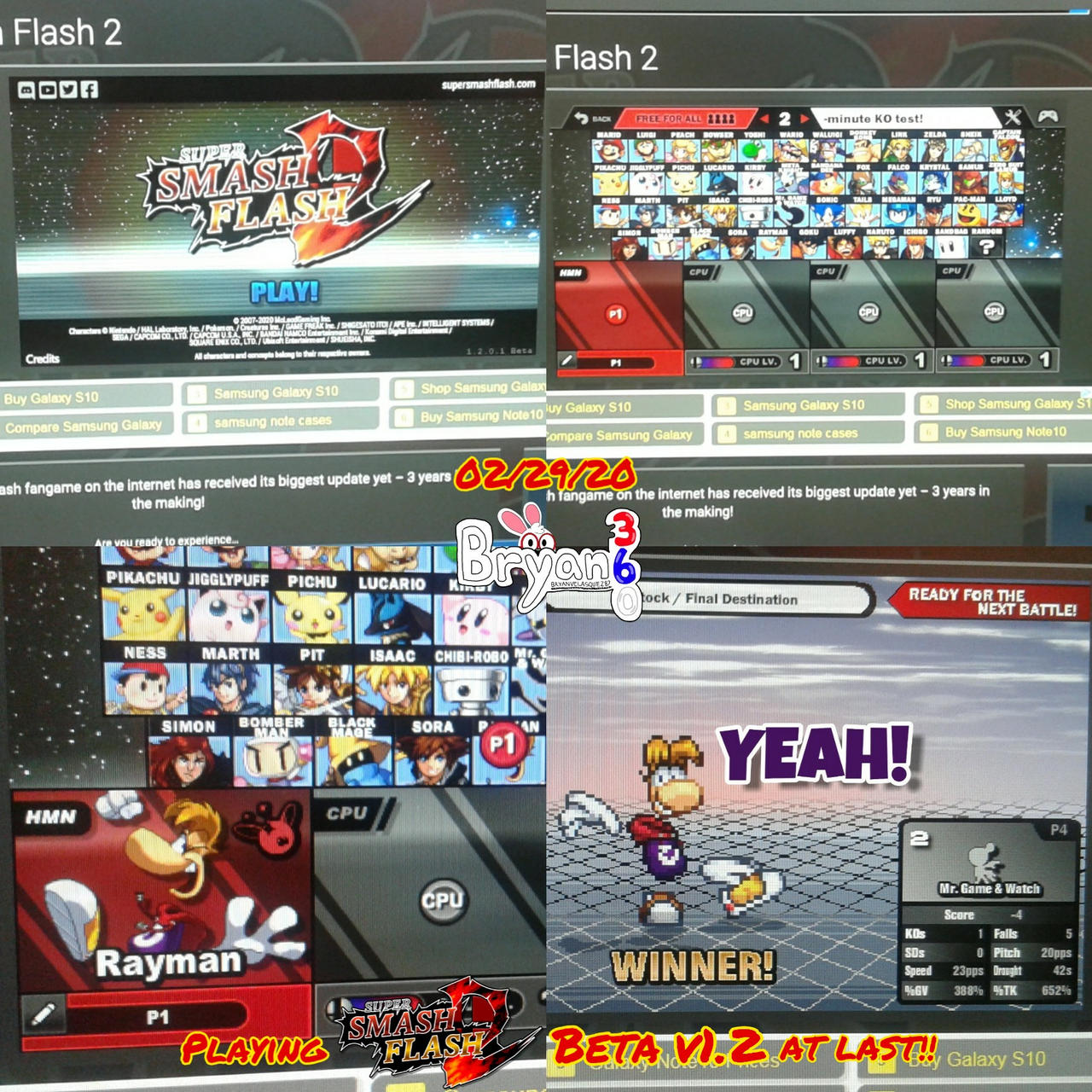 My First Playing SSF2 Beta w/Rayman by BryanVelasquez87 on DeviantArt