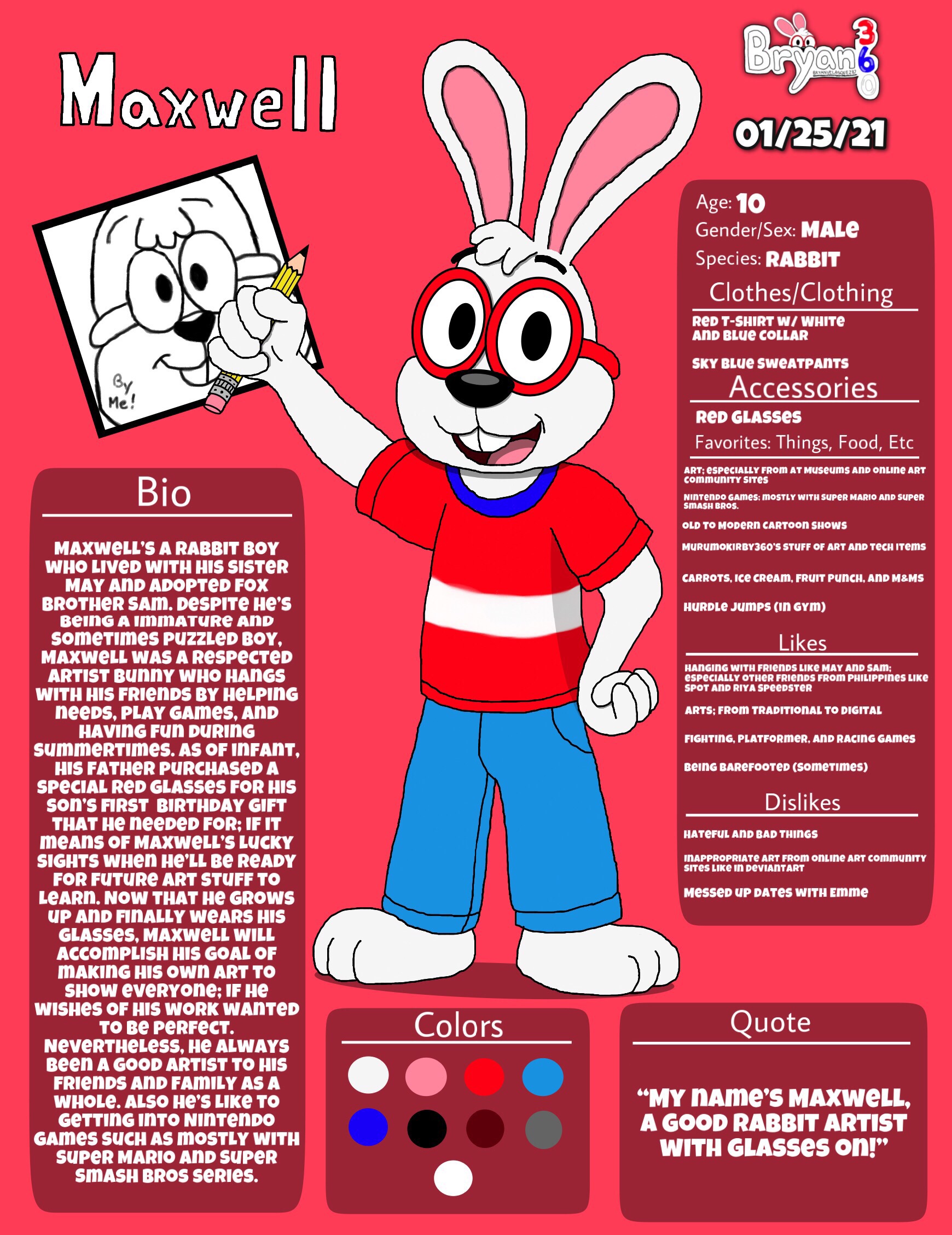 Max Level Rabbit Comic Maxwell the Rabbit by BryanVelasquez87 on DeviantArt