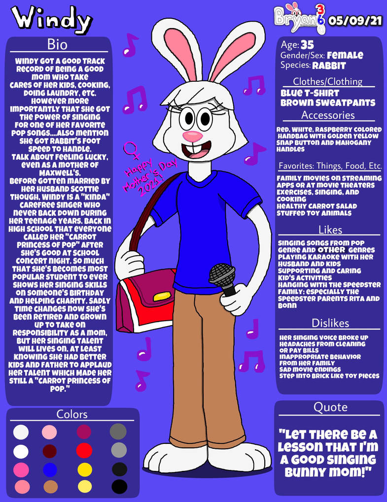 Windy the Rabbit Mom by BryanVelasquez87 on DeviantArt