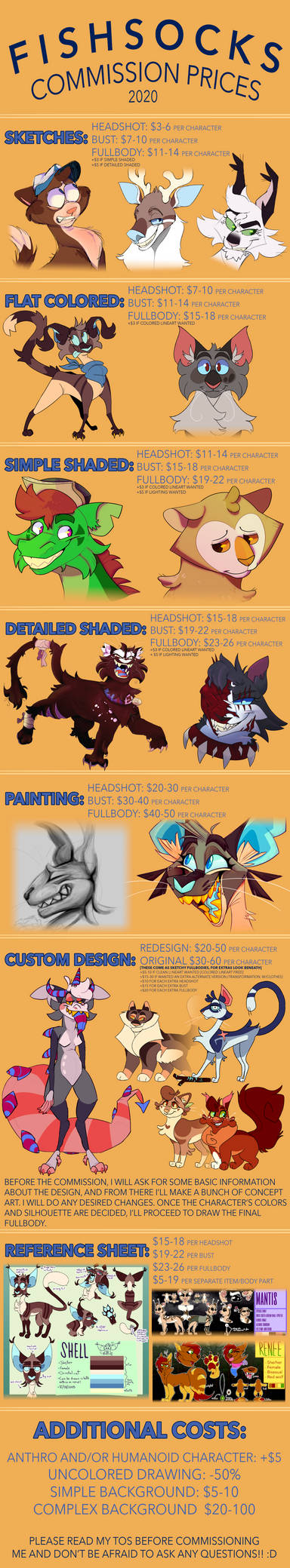 [CLOSED] ART COMMISSION PRICES 2020