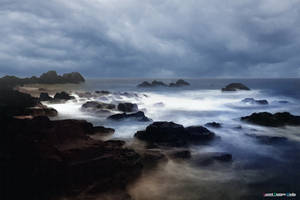 Digital Painting: Roaring Atlantic Shores