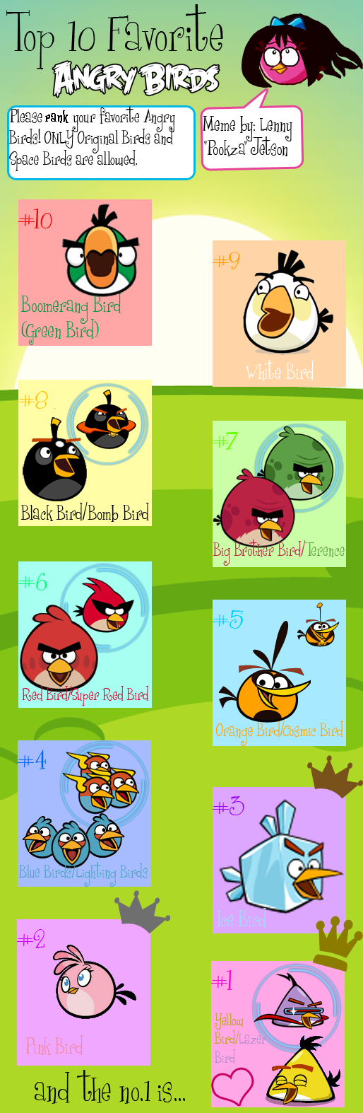 +The Top 10 Angry Birds+