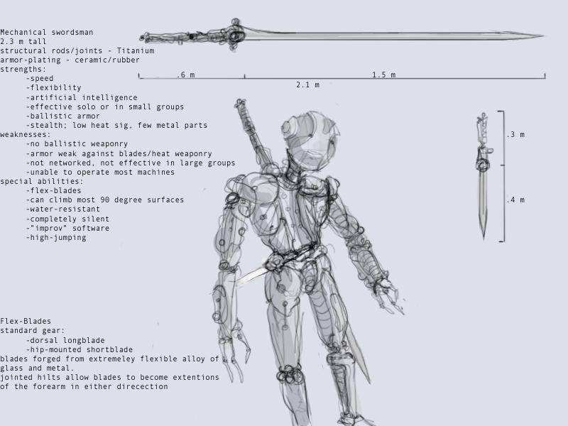 mechanical swordsman