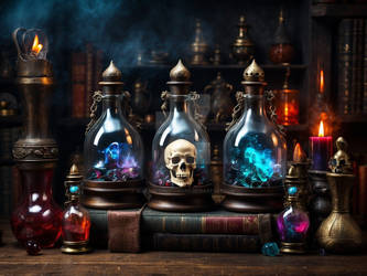 The Wizard's magic potions