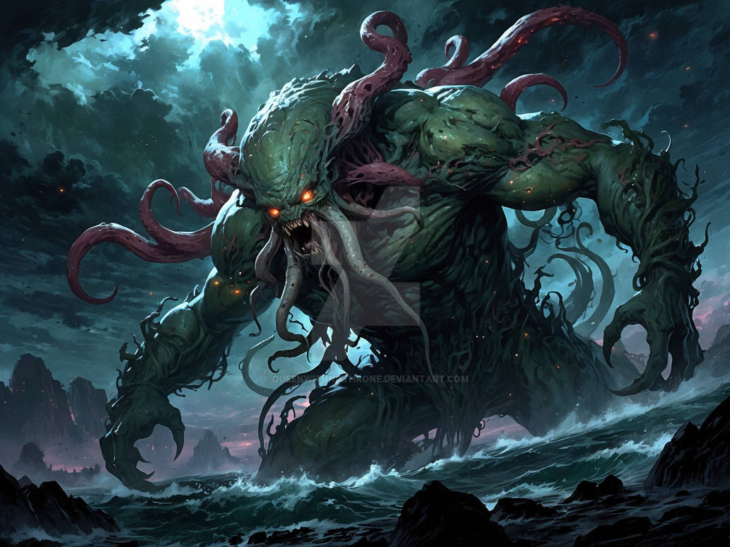 Lovecraftian creature by QueenWithNoThrone on DeviantArt