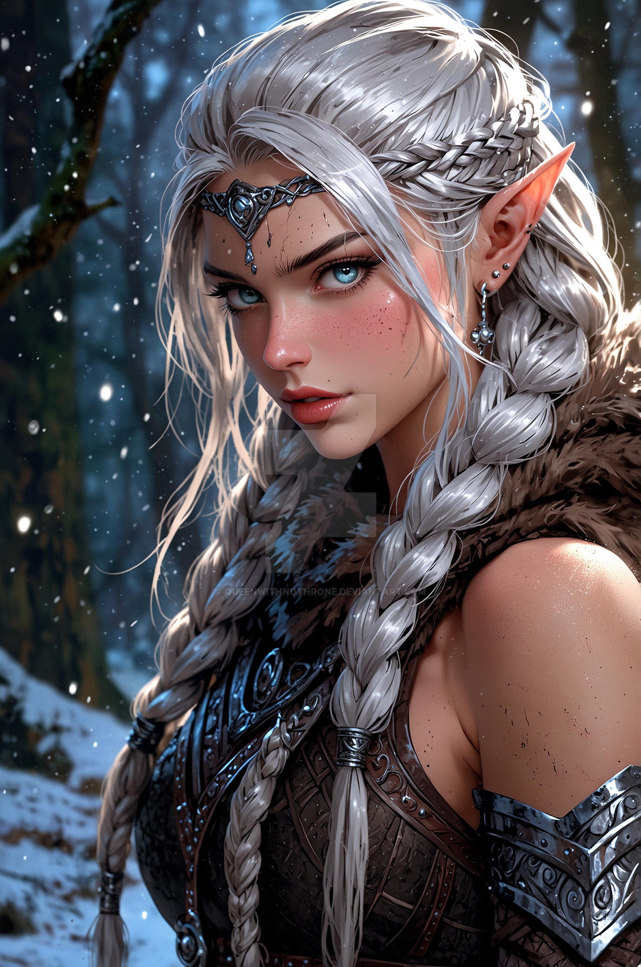 Silver Elf Silver hair elf by QueenWithNoThrone on DeviantArt