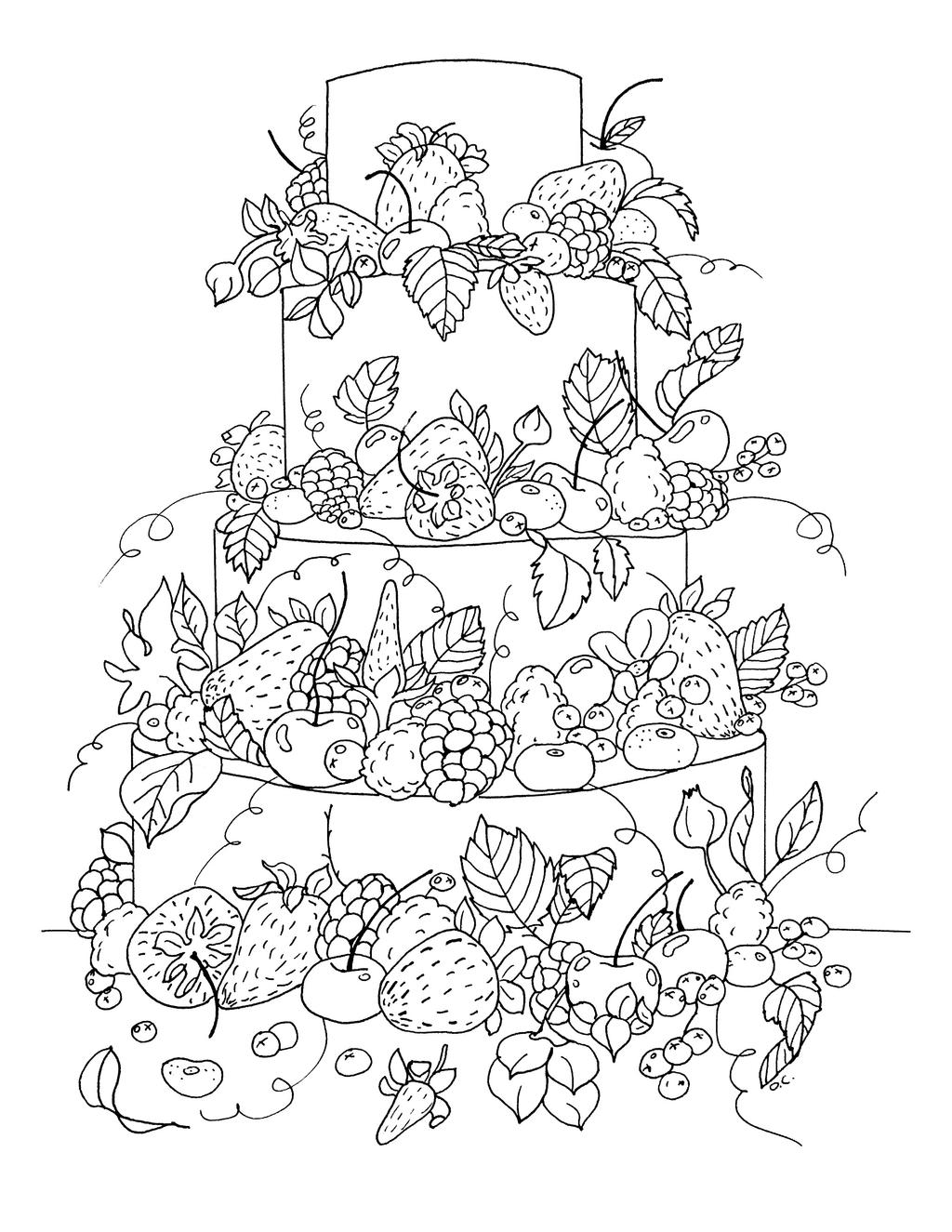 Coloriage Gros Gateau Fruite Par Olivier By Oliviercoloringpages On Deviantart Coloriage Gros Gateau Fruite Par Olivier By Oliviercoloringpages On Deviantart