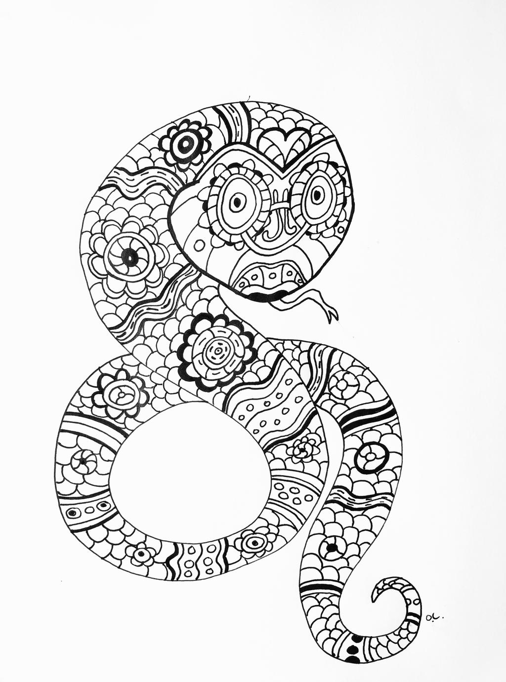 Coloriage Serpent By Oliviercoloringpages On Deviantart Coloriage Serpent By Oliviercoloringpages On Deviantart