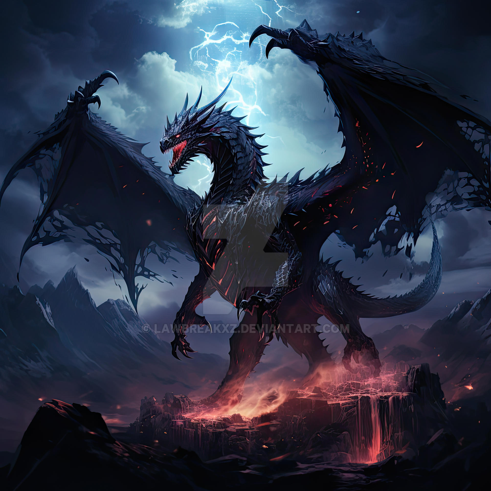 Black Dragon Rohan Black Dragon by lawbreakxz on DeviantArt