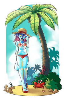 Jelly girl, tropical place