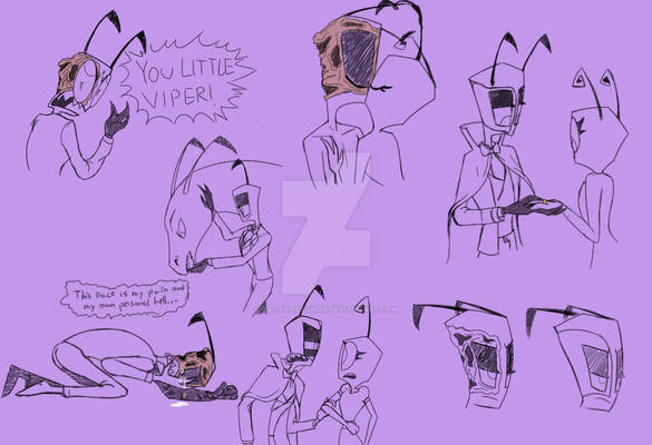 The Phantom of Purple Eyes Doodles