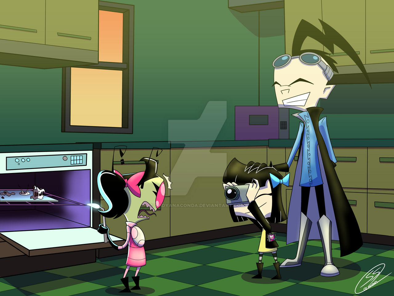 Commission: Busted by LadyAnaconda on DeviantArt