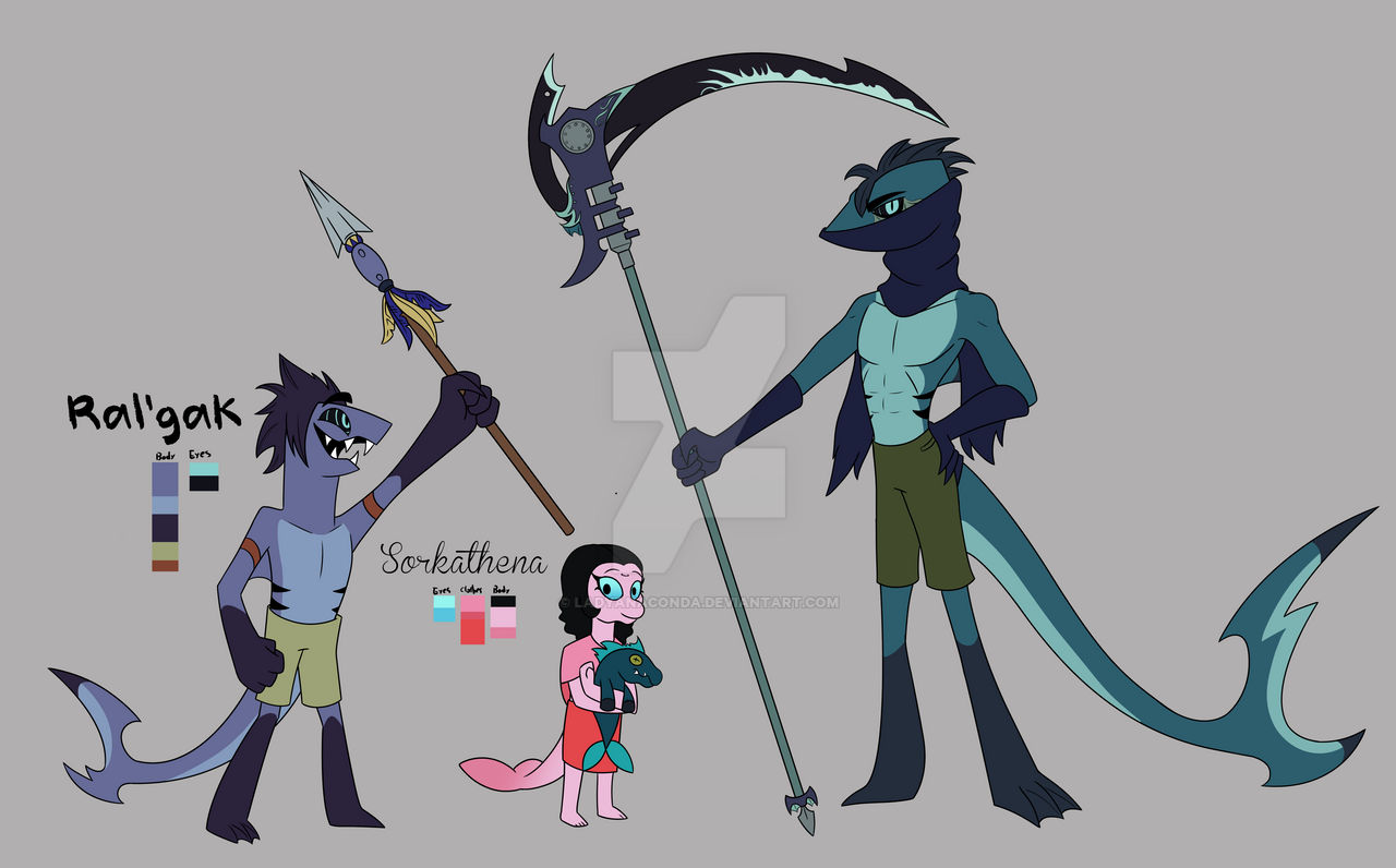 Ral'gak and Sorkathena by LadyAnaconda on DeviantArt