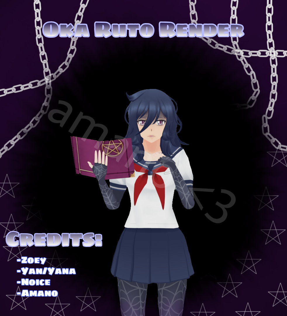 Oka Rudo Oka Ruto Render by NekkoKun1108 on DeviantArt