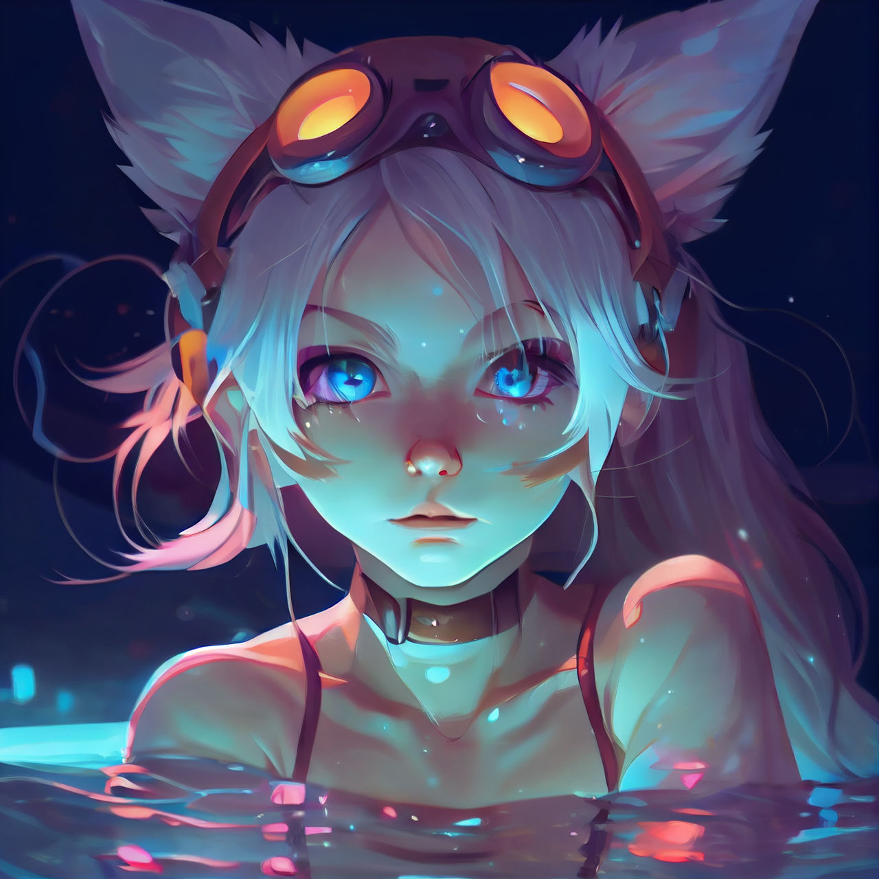 Underwater Catgirl by Pawspite on DeviantArt