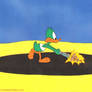 Tiny Toon Adventures Plucky Duck Production Cel