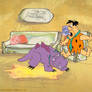 Fred Flintstone Dinosaur Cel