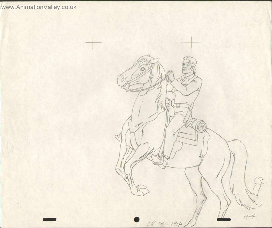 The Lone Ranger Cel Drawing by AnimationValley on DeviantArt