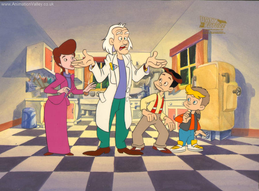 Back to the Future the animated series Cel