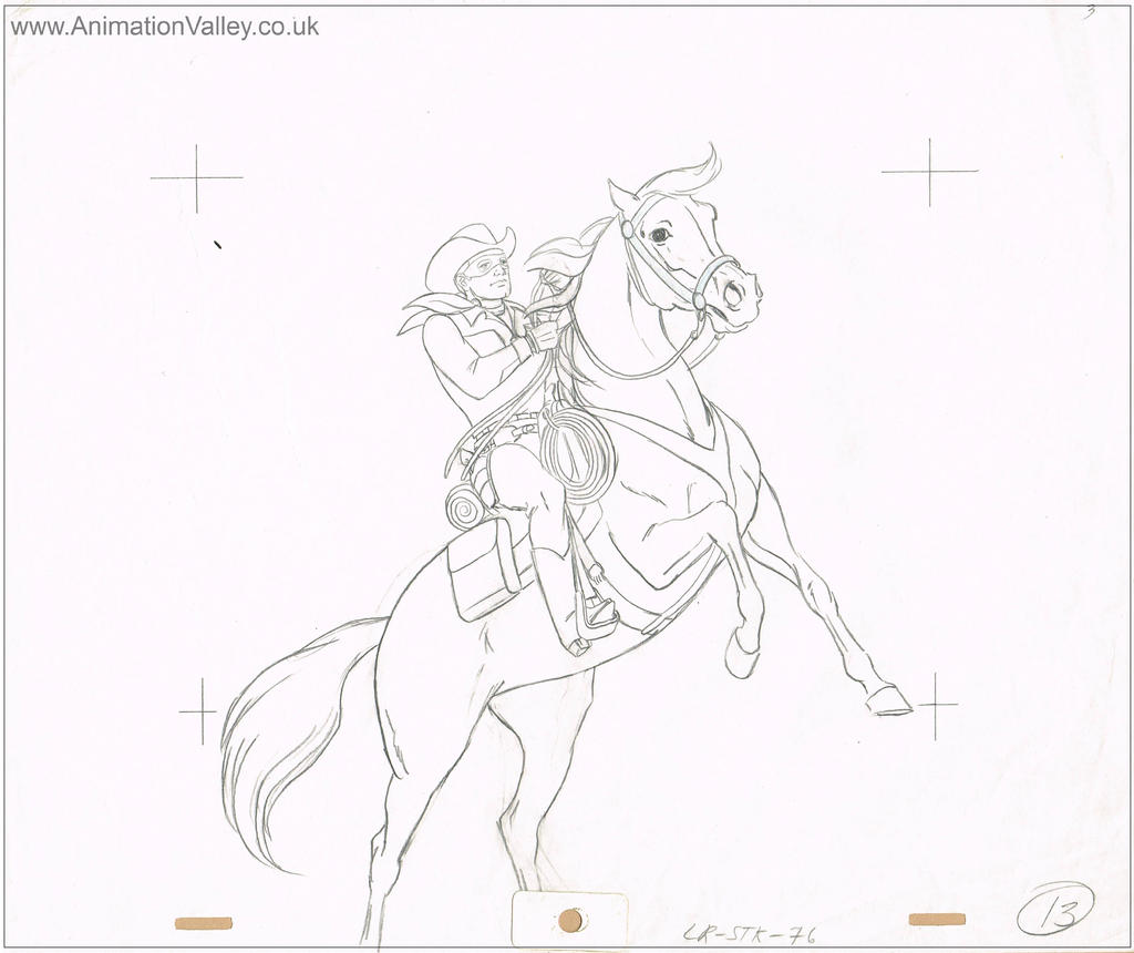 Lone Ranger Cel Drawing 12 by AnimationValley on DeviantArt