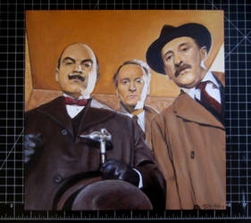 Poirot, Hastings, and Japp