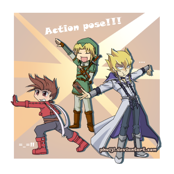 Jack, Lloyd, Link Action Pose