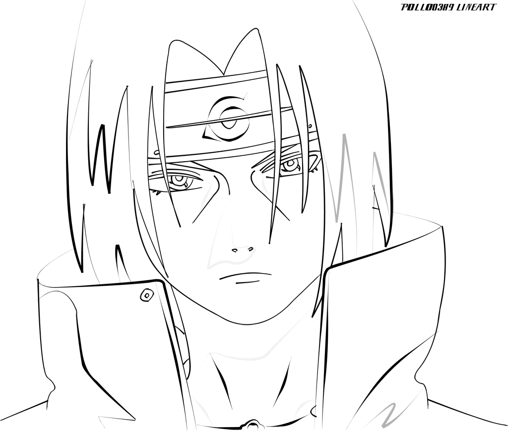 Itachi Uchiha LineArt